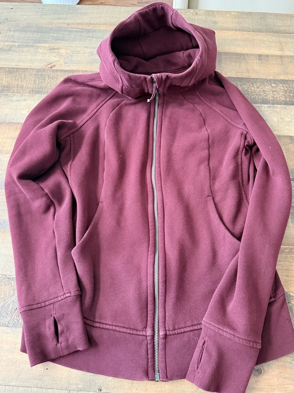 lululemon athletica mauve zip hoodie